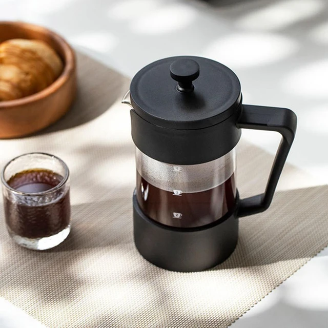 Mousseur à lait manuel en verre, cafetière à pression française, carafe à  mousser, crémier de centre