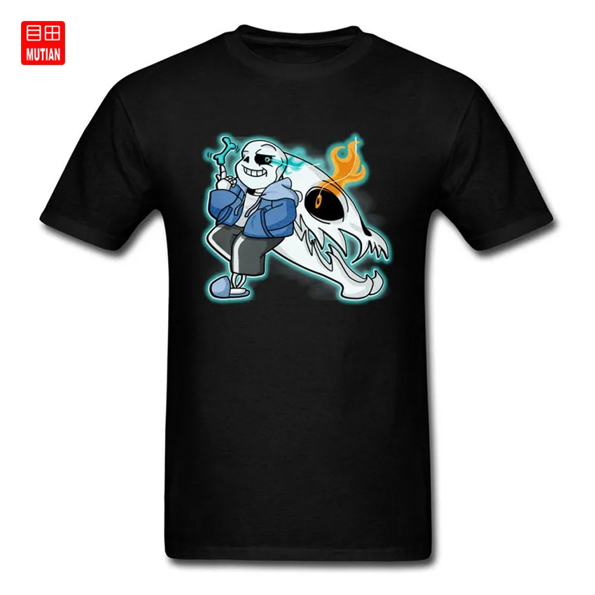 Undertale Funny Game Tshirt Youth Student Peace Tasmanian Devil O Neck Plain Men Video Movie Wanna Have A Bad Time | Мужская одежда