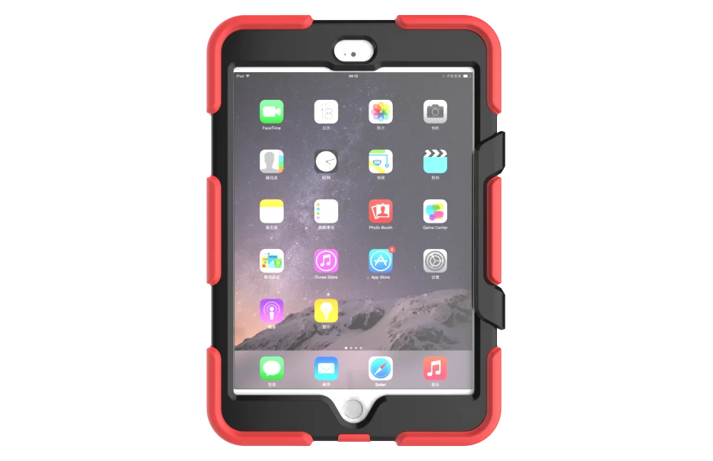 Для Ipad Mini 4 A1538 A1550 чехол трехслойный ударопрочный сверхмощный Силиконовый ТПУ чехол со встроенной защитной крышкой для экрана