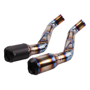 

Slip for Honda CBR1000RR 2008-2016 Exhaust Muffler Tube Short Mid Tail Pipe Blue Titanium Motorcycle System