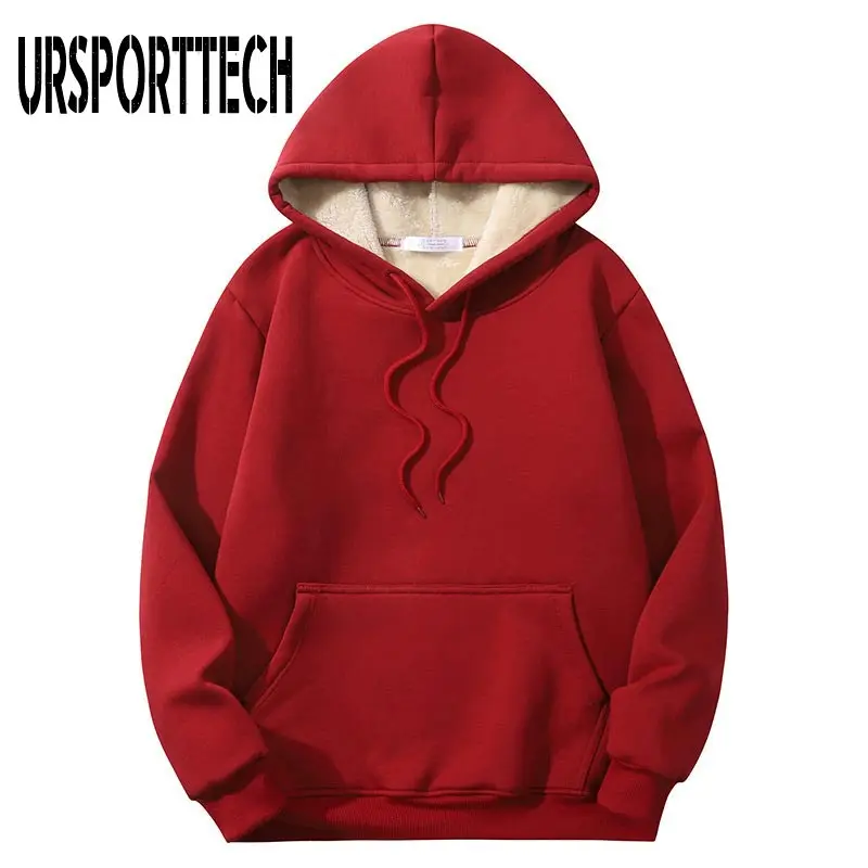 

Winter Hoodies Men Long Sleeve Outdoor Lamb Wool Jacket Male Hooded Sweatshirt Oversized 5XL Streetwear Sports Couple Pullover