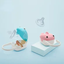 Boîte à sucette en PP pour bébé, boîte de rangement portable et mignonne pour voyage, boîte anti poussière pour bébé