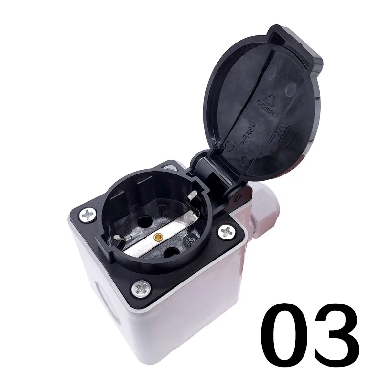 Presa Elettrica Esterna Con Coperchio H05OB06 | Scatola Di Uscita Per Esterno | Resistente Alle Intemperie