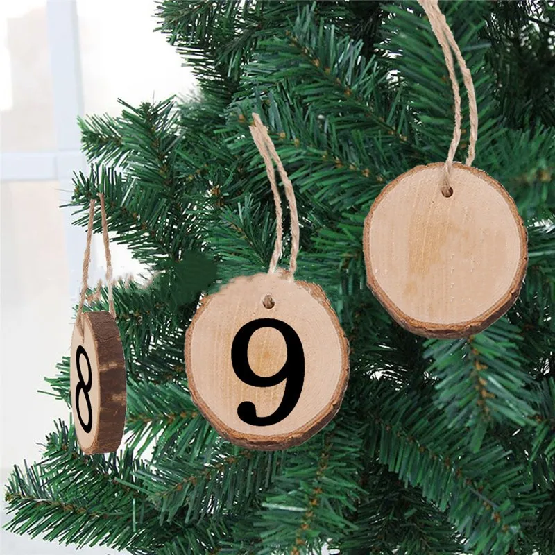 1set 1-10 Wooden Numbers Rustic Hanging Ornament Figure Card Table Number Digital Seat Decor Wedding Party Supplies-SA