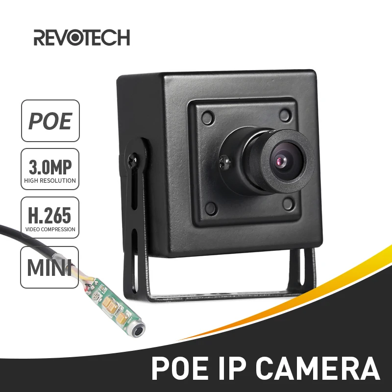 

POE H.265 Audio Mini Type HD 3MP IP Camera 1296P / 1080P Metal Indoor Security Camera ONVIF P2P Video Surveillance CCTV Cam