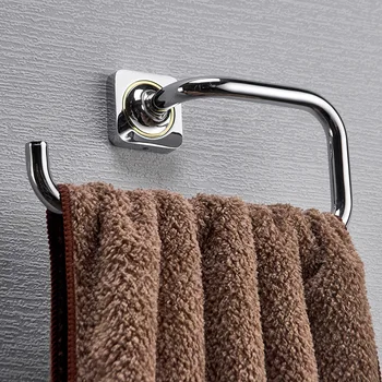 

Towel bar Nordic style round towel rack copper towel rack bathroom towel ring hanging Simple style towel loop hanging