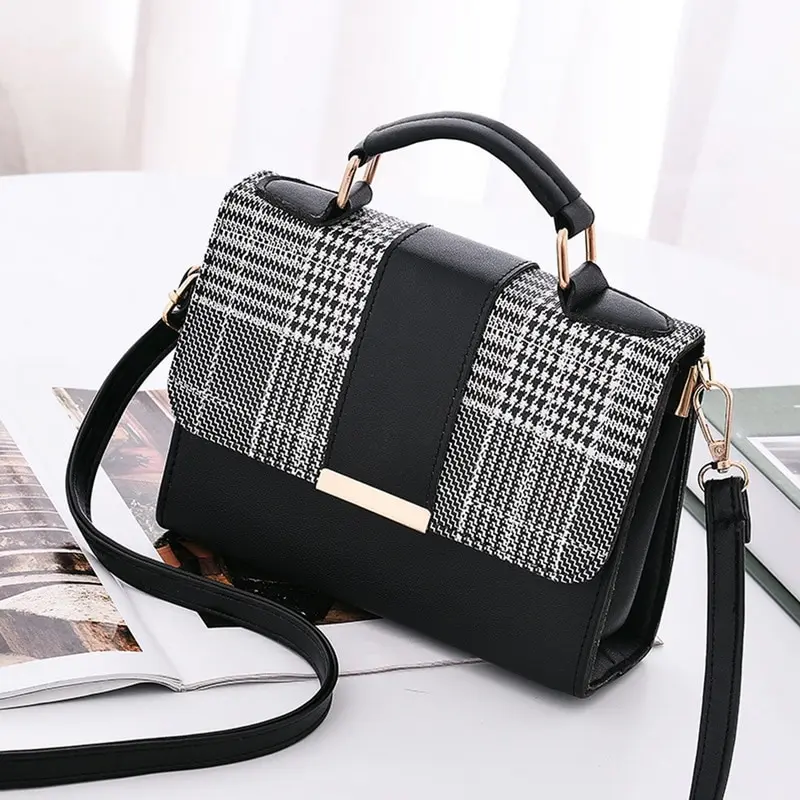 

Women Fashion PU Leather Shoulder Small Flap Crossbody Handbags Top Handle Tote Messenger Bags