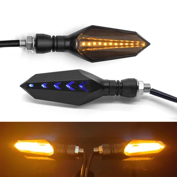 

Motorcycle LED Turn Signal Lamp Sequential Flowing Flash Indicator Lights For Suzuki GS550M GSX1100F GSX600 600 750 Katana