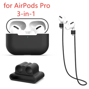 

3 In 1 Earphone Soft Silicone Case Cover for Apple Airpods Pro Air Pods 3 Airpodspro Bluetooth Wireless Headphone Set