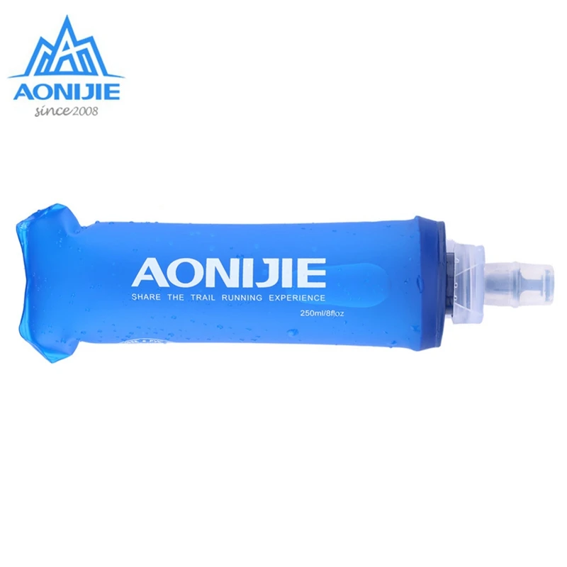 AONIJIE TPU boccetta per bevande analiche BPA borraccia pieghevole gratuita Sport Drinkwear per campeggio all'aperto Trail Running Jogging 250ml 500ml