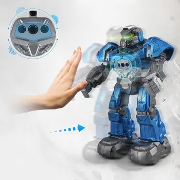 

KIds R5 Robot Intelligent Programmable Auto Music Dance RC Robot For Children Smart Watch Follow Gesture Sensor RC Toys Robots