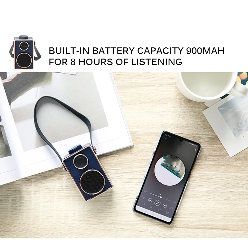 Ретро беспроводной Bluetooth динамик мини стерео Bluetooth открытый объемный звук для телефона планшета ноутбука Подключение компьютера