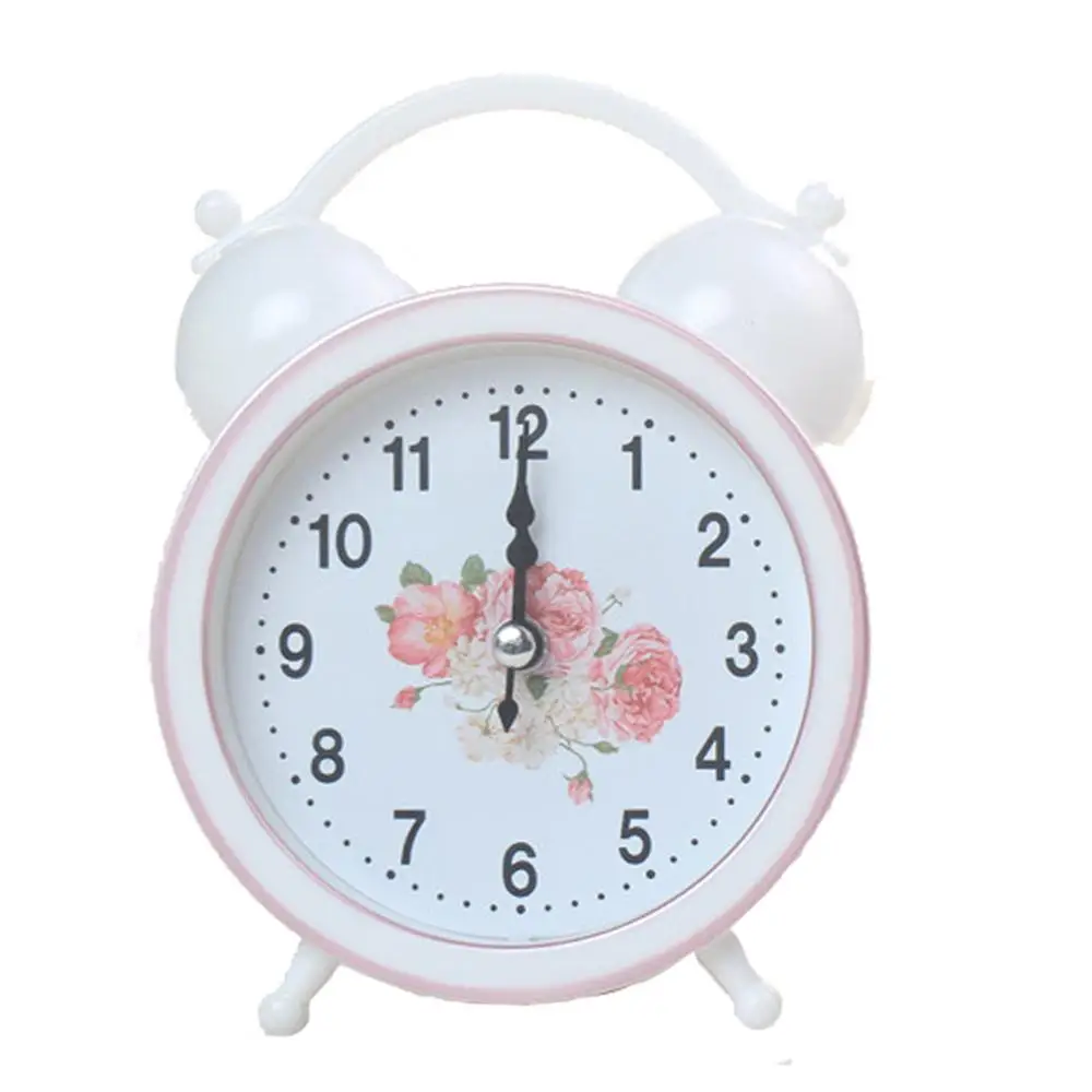 Hot Sle Alarm Clock Vintage Retro Silent Pointer Table Seat Clocks Round Luminous Bedside Night Light Home Decor | Дом и сад