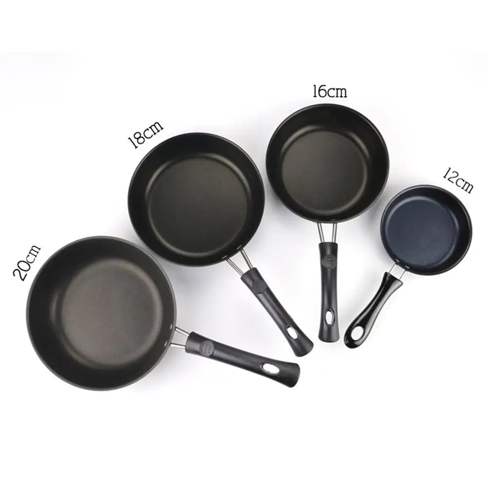 Mini Non-Stick Pan Flat Wok Steak Frying Pan Wok Pancake Egg Dumpling Omelette Pan Induction Cooker Universal