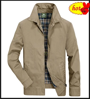 

Military Jacket Casual Men Coat Male Mens Spring Jacket Solid Slim Casaco Masculino Pure Cotton Jacket Coat Men Outwear
