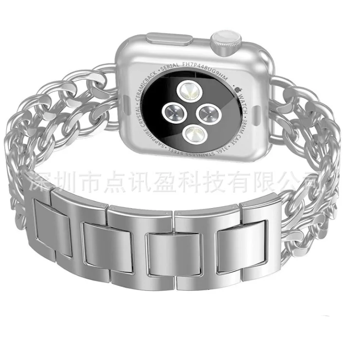 Нержавеющая сталь часы ремешок для наручных часов Apple Watch, Iwatch1/2/3 поколения высокое качество ремень для Для женщин Аксессуары для часов