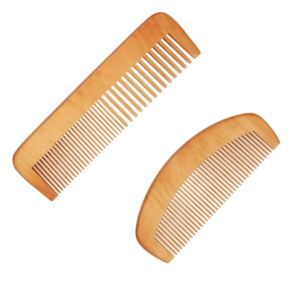 

1Pc Natural Bamboo Wooden Comb Close Teeth Scalp Massage Comb Styling Tool Antistatic Comb For Men Woman Head Beauty Accessories