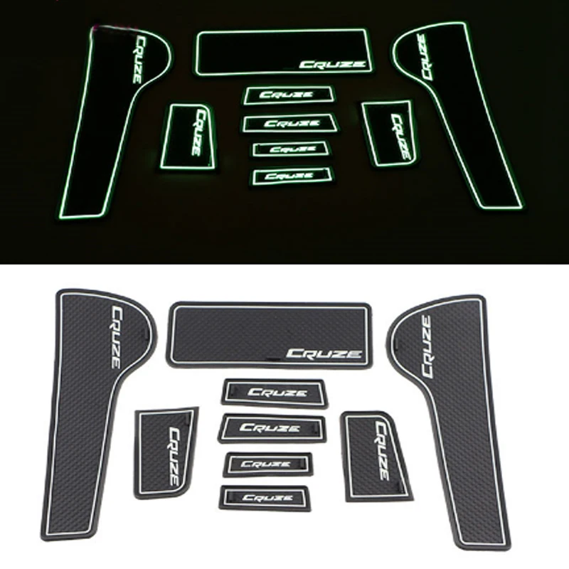 A Little Change Silicone Car Door Groove Mat Doors Anti Slip Mats for Chevrolet Chevry Cruze Sedan Hatchback 2009 - 2015 | Автомобили и
