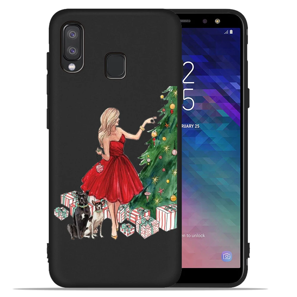 Рождественская роскошь Мода для девочек мягкий чехол для samsung Galaxy A50 A10 A20 A10E A20E A30 A40 A60 A70 M10 M20 M30 m40 Капа - Цвет: 14