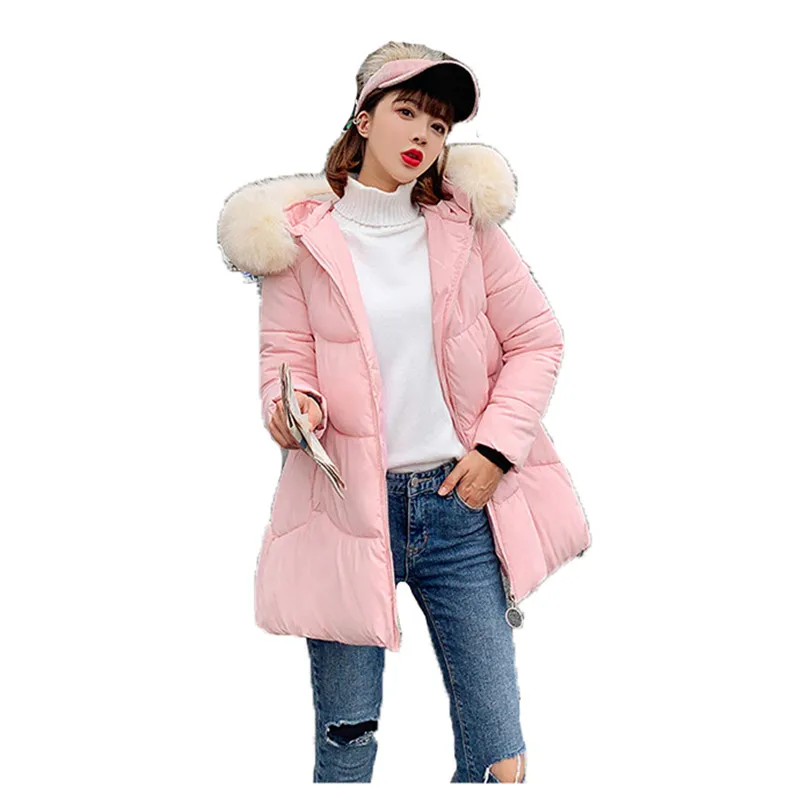 本物の販売 ファッションパーカーコート女性ピンク黒m 2xlプラスサイズ019冬の新韓国付き長袖スリムぬくもり服feminina Jd478 非常に良い Www Guildtheatre Co Za