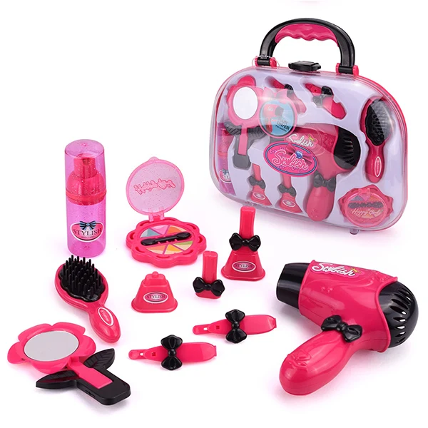 Игрушки для девочек, набор для макияжа, игрушки, имитация косметички, салон красоты и Парикмахерская, набор инструментов для макияжа, детские игрушки для принцесс - Цвет: E
