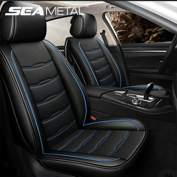 

Leather Car Seat Cover Automobiles Seat Cover Set Four Seasons Luxury Seat-Cover Pad Interior Auto Protector Chair Cushion Goods