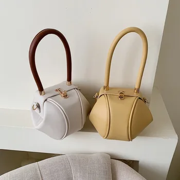 

PU Leather Hobos Women Bags Luxury Clutch Shoulder Bag for Female Long Portable Handle Handbags Women Bolsos Y Lola Sac 2020