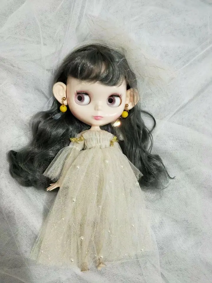 1/6 платье в сеточку для куклы, платье blyth, наряд Blyth(Fit blyth, ICY, Azone, Pullip, JerryB, lati, кукла 1/6