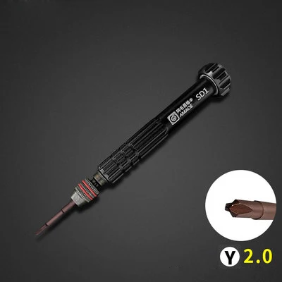 2.0 Tri Wing Прецизионная Магнитная отвертка портативная шлицевая Torx Phillips S2 Стальная отвертка для iPhone Android инструмент для ремонта открывания - Цвет: 2.0 Tri Wing