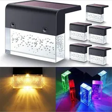 

4/6PCS Deck Light LED Solar Light Fence Light Solar LED Light Outdoor Garden Lights Outdoor Street Lamp Stair Lights Step Lights