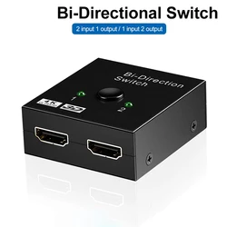 CL – répartiteur HDMI 4K, commutateur KVM bi direction 1x2/2x1, 2 en 1, pour PS4/3, commutateur de boîtier TV 