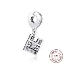 Подходит браслет в европейском стиле Argent Шарм бусины из стерлингового серебра 925 Нотр Дам Висячие Подвески бусины для изготовления ювелирных изделий kralen perles