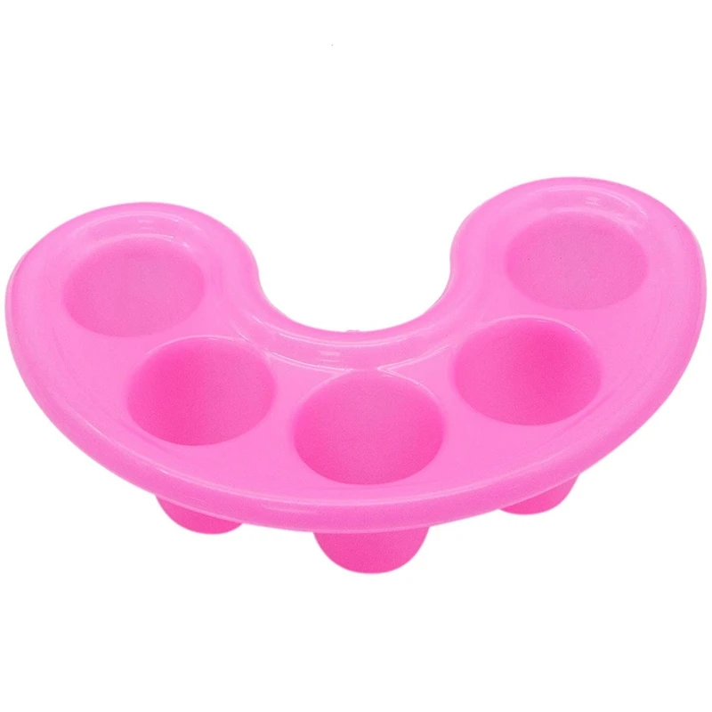 10 шт. миска для маникюра поднос ногтей искусства полировки удаления лечения