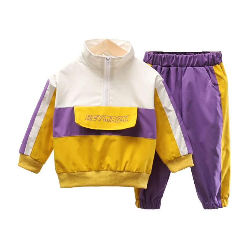 Fashion Autumn Baby Clothes For Girls Children Cotton Jacket Pants 2Pcs/Sets Boys Casual Costume Infant Outfits Kids Tracksuits