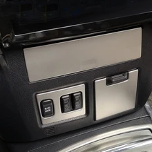 Хромированные накладки на блок клавиш обогрева сидений лючок прикуривателя крышку ящика передней консоли для Mitsubishi Pajero IV Мицубиси Паджеро 4 2008