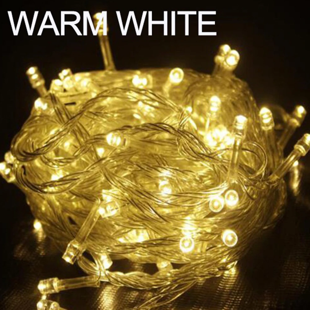 

EU 10m LED Curtain Garland on the Window USB String Lights Fairy Festoon Remote Control New Year Christmas Decor for Home Room