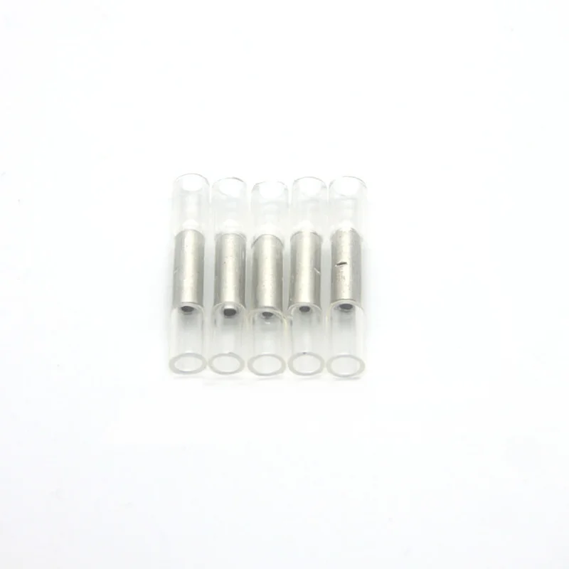 

50PCS White Heat Shrink Terminal Insulated Butt Electrical Splice Wire Connectors Cable Crimp Connector 24-26AWG