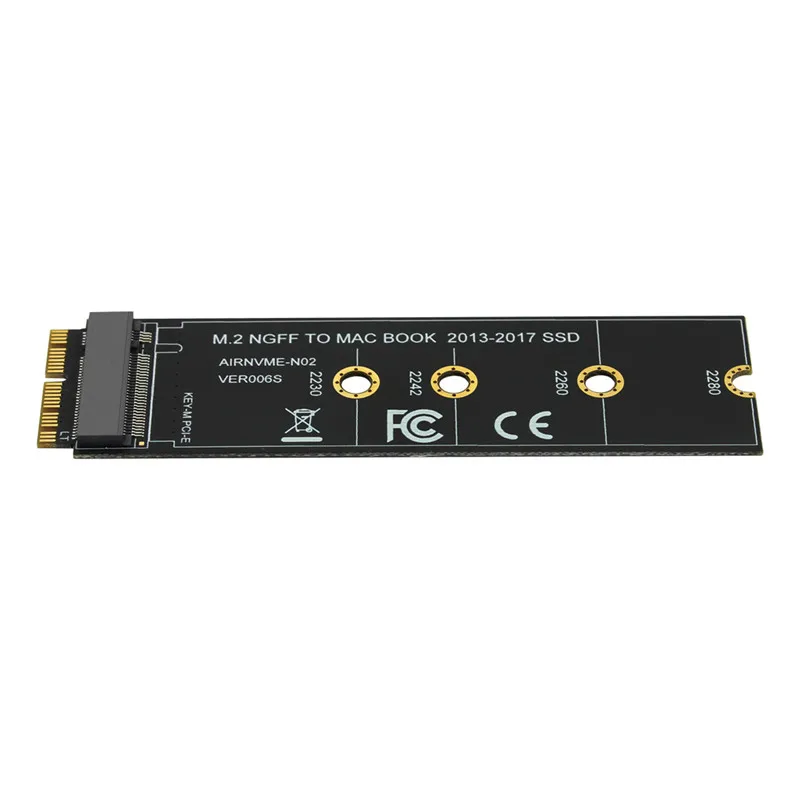 M.2 NVME SSD Convert Adapter Card for MacBook Air Pro Retina 2013- NVME/AHCI SSD Kit for A1465 A1466 A1398 A1502