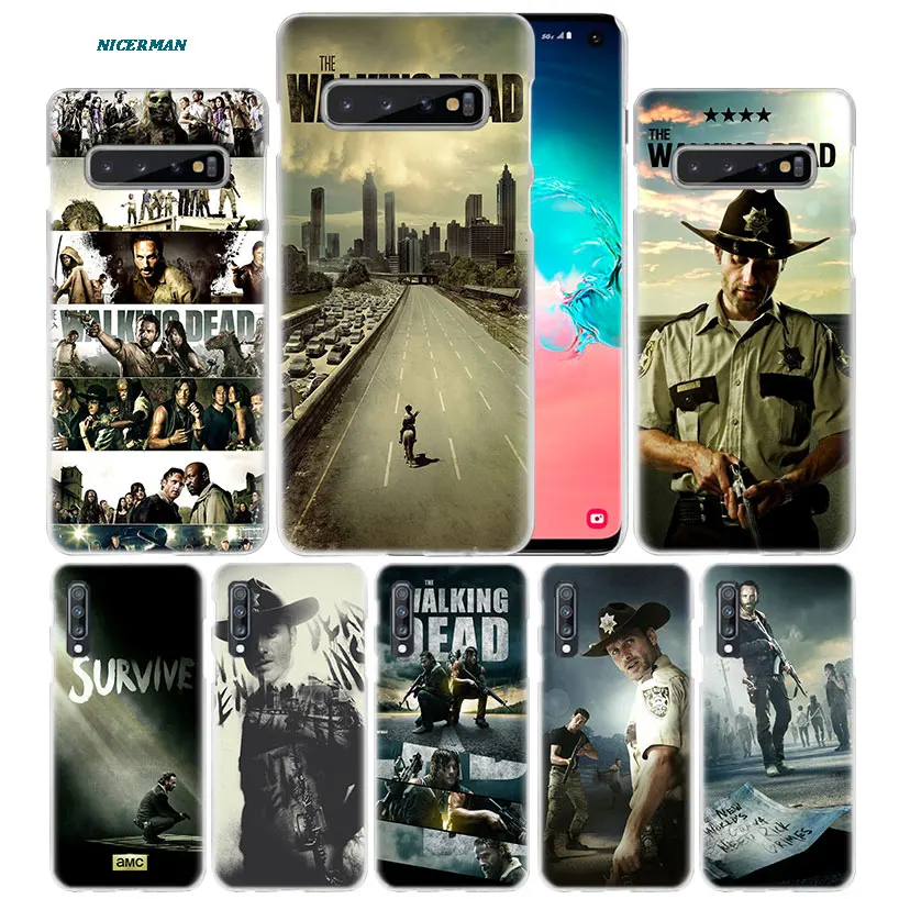 

The Walking Dead Case for Samsung Galaxy Note 10 5G 9 8 S10 S9 S8 Plus A50 A40 A70 A20 e Note10 + PC Phone Coque Cover A30 A10 S