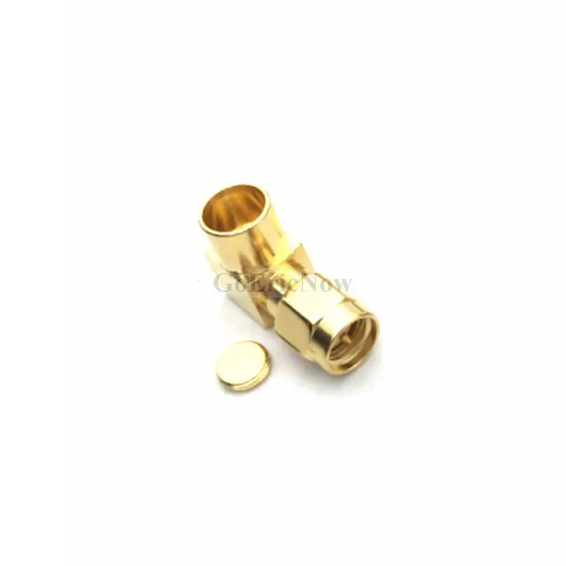 10 шт. РЧ коаксиальный 6 г правый угол SMA Мужской Для 50-5 RG401/250 соединительный кабель Разъем