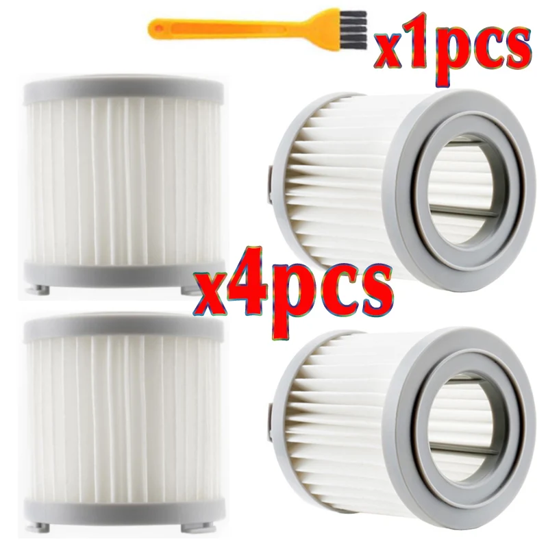 5PCS HEPA фильтр для Xiaomi JIMMY JV51/53 Ручной беспроводной пылесос HEPA фильтр-серый Сменный фильтр - Цвет: 5PCS