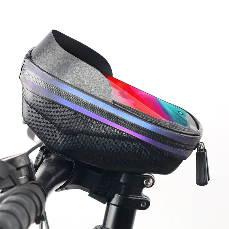 Waterproof Bicycle Phone Mount Bag Cycling Bag Front Frame Top Tube
