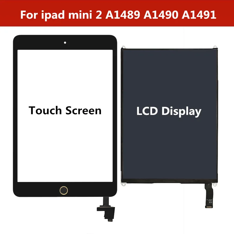 Для ipad mini 2 A1489 A1490 A1491 сенсорный экран дигитайзер панель с IC разъемом/ЖК-дисплей экран Ремонт для ipad mini 2