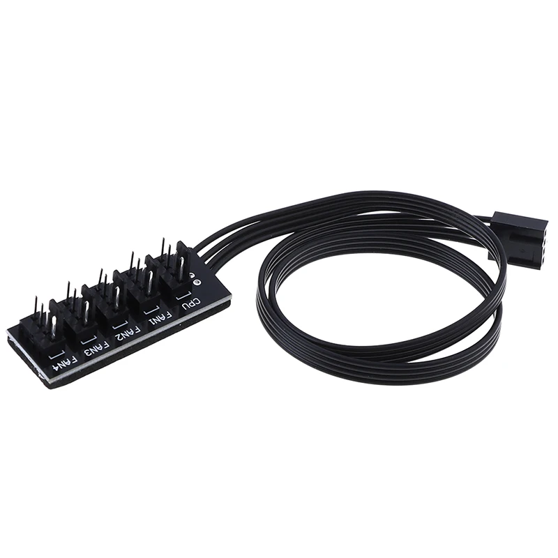 

40cm 1 To 5 4-Pin molex TX4 PWM CPU cooling fan splitter adapter power cable motherboard PWM fan Port Fan Hub