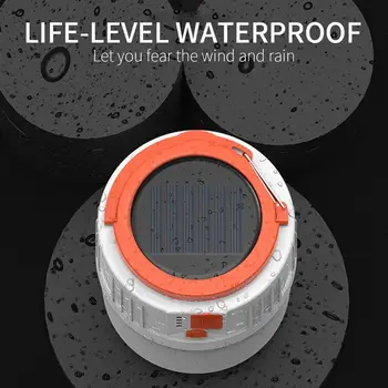 

LED Flashlight 4-Speed Mode Rechargeable Remote Control Solar Power Lamp Hand Lamp 42LED Light 8000mAh 42W USB Waterproof