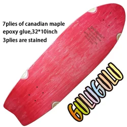 Good Quality Land Surf Skate Deck Skateboard Decks Canadian Maple and Epoxy Glue Bamboo Good Material