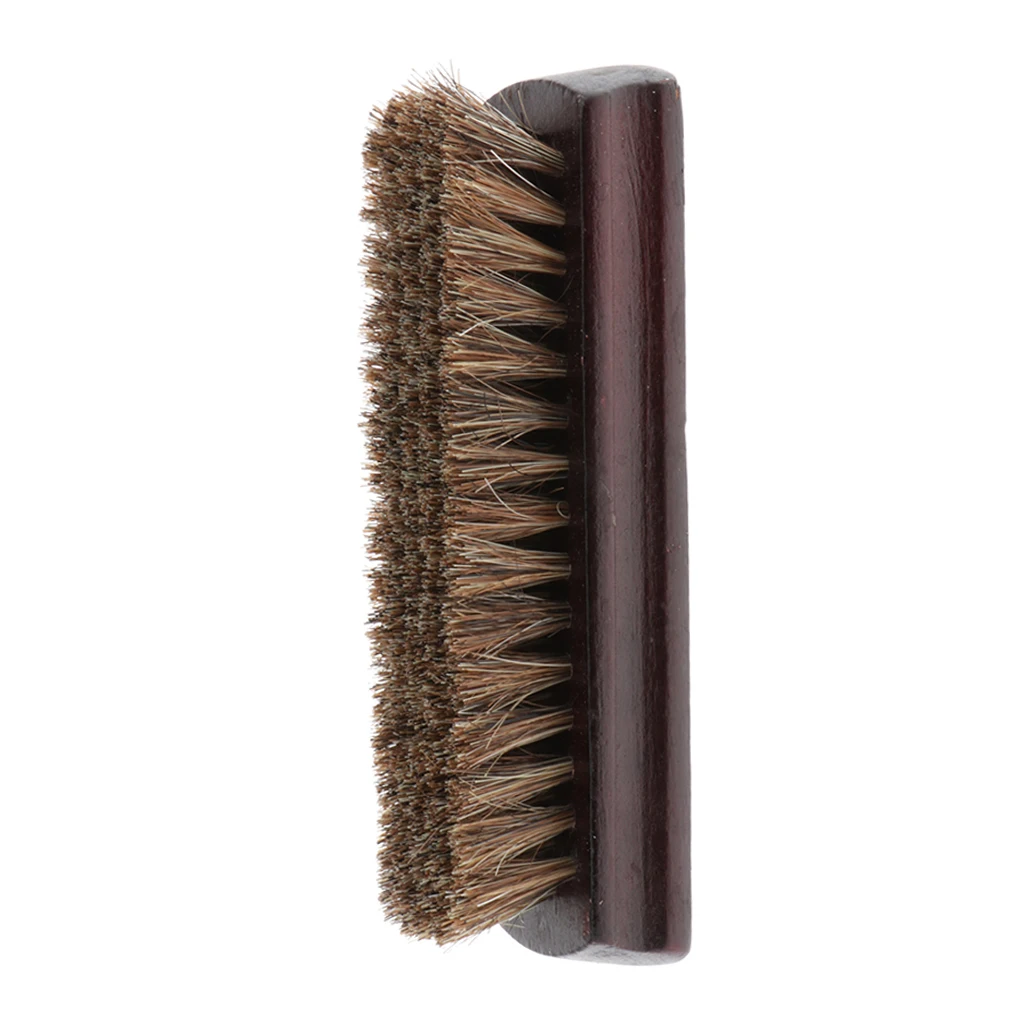 

Shoe Boot Cleaning Brush Cleaner Polishing Brush With Wooden Handle Brown
