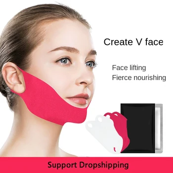 

1pcs V-Shaped Face Slimming Mask Face Care Lifting Firm Whitening Skin Care Moisturizing Face Firming Anti Cellulite Mask