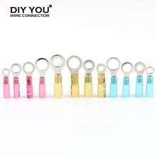 

Heat shrink Insulated Ring Terminals Wire Cable Electrical Crimp Connectors M5/M6/M8/M10 Screw for Assortment wiring Terminals