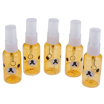 

hot sale 5pcs Kawaii 30ml portable Empty Spray Refillable Bottle Plastic Atomizer lab accessories